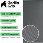 GORILLA GRIP Office Chair Mat for Hard Floors, Under Desk Rug, 58x46 Gray - Image 2