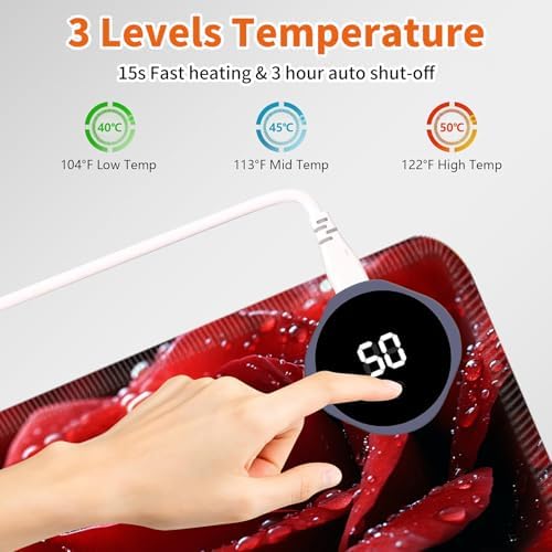 Heated Desk Pad & Mouse Pad, 3 Heat Levels, 3-Hour Auto Shut-Off - Image 5