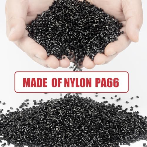BethTie 8 Inch Black Zip Ties 2500 Pcs, 65 LBS UV Resistant Cable Ties - Image 6