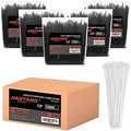 12 Inch Zip Ties (Bulk 5000 Pack Black & 500 Pack White),50LBS Tensile Strength Heavy Duty Cable Wire Ties With Self-Locking Adjustable Durable Nylon Tie Wraps for Indoor Outdoor (50 Pack Mount) by JIANYANG