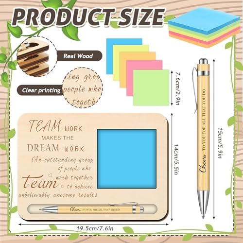 Dispowreath 6 Set Employee Christmas Appreciation Gift Sticky Note Holder - Image 2
