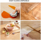 Clear Desk Mat - Multi-Functional Desk Pad, 21x43 Inch - Durable Desk Protector with Anti-Slip, Transparent View, Spill-Resistant Design 1.5 mm - Image 4