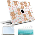 May Chen for M5 MacBook Air 13.6 Inch Case 2026 2025 2024-2022 Release M5 A3449 M4 A3240 M3 A3113 M2 A2681, Plastic Hard Shell Case for MacBook Air 13.6" with Retina Display, Cute Teddy Bear by MayChen