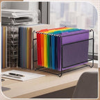 Marsui 4 Pcs Hanging File Frame, Metal Mesh Hanging File Folder Organizer - Image 5