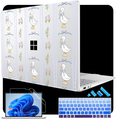 Case for Surface Laptop 8 2026/7 2024 13.8", Preppy Stripe Goose by WelcomeViseNewitems