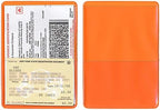 STORE SMART - Orange-Back Auto Insurance & ID Card Holders - 300 Pack - RFS20-O-300 by StoreSMART