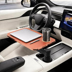 360° Rotating Car Desk Tray for Laptop & Food, Fits Tesla Model Y/3/S by MOOMARTO