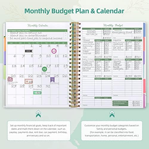 SOLIGT 8.5 x 11 inches Large Budget Planner and Monthly Bill Organizer - Image 4