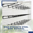 Shimeyao 10 Pcs 10 Inch Pegboard Shelf Brackets, Black - Image 3