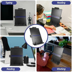 Adjustable Copy Stand Holder for Reading with Ruler, Black - Image 3