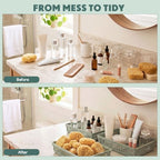Wenqik Set of 12 Small Plastic Baskets for Organizing, Green - Image 7