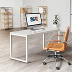 SHW 55-Inch Commercial-Grade Office Computer Desk, White - Image 2