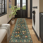 DUKINO 2.6x8 Rug for Hallway, Washable Kitchen Runner Rug Non Slip, Black - Image 6