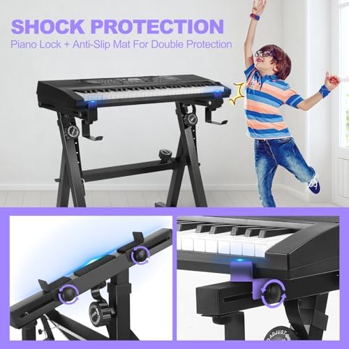 Keyboard Stand Piano Duty Stand Z Style Adjustable Keyboard Holder Piano - Image 4