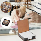 4Pcs Animals Flowers PU DIY Diamond Art Painting Sticky Notes Holder (640 Blank Notepads) Cube Note Box Mosaic Craft Set for Office Accessories Desk Office Workplace - Image 6