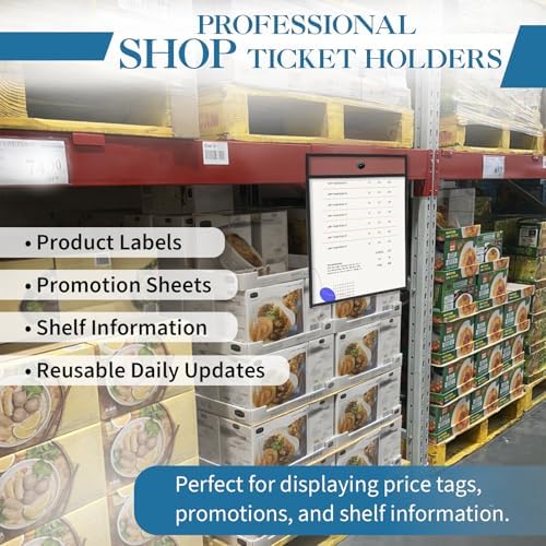 Binditek Job Ticket Holders, 30 Pack 12mil PET Dry Erase Pockets, 9x12 Inch - Image 6