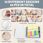 Sprial Notebooks with Pens Bulk, 48 Pack, 5.5 x 4.7 Inch Aesthetic - Image 3