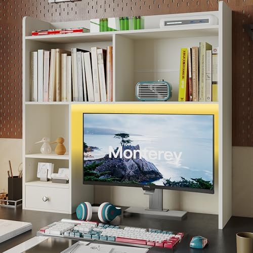 ChooChoo Desktop Bookshelf with Lights and 5 Shelves and 1 Drawer by ChooChoo