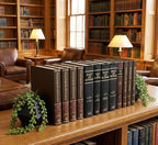 AceList Cast Iron Bookends Set of 2, Geometric Heavy Duty, Matte Black - Image 4