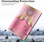 Case for 7" Kindle Paperwhite 12th Generation 2025/2024 & Kindle Colorsoft Signature Edition, Multi-Angle Viewing PU Leather Case with Card Slot for Kindle Paperwhite 2025 - Pink Butterfly - Image 2