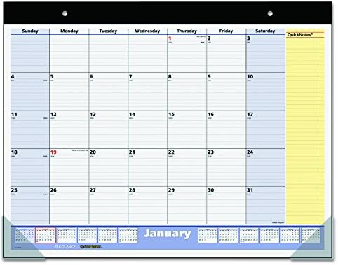 AT-A-GLANCE SK70000 QuickNotes Desk Pad, 22 x 17, 2016-2017 by AT-A-GLANCE