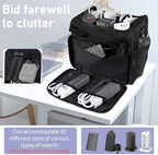 Cable Organizer Bag,Cable Management Box Cord Organizer Case - Image 3