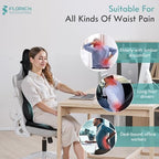 FLORICH Car Seat Cushion and Lumbar Support Pillow for Office Chair Car, Neck Headrest Pillow, Ergonomic Memory Foam, Pressure-Relieving Back Support for Car, Office Chair & Wheelchair – Deep Black - Image 6