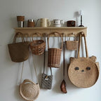 Entrance Coat Rack ，Coat Hooks, Wall-Mounted Wooden Hook Rack, Wall-Mounted Shelves are Very Suitable (Birch Color Finish—A-2) - Image 5