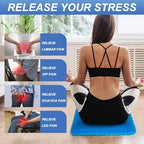 LYUANEC Gel Seat Cushion for Long Sitting - Gel Cushion Two Ways to Use - Image 3