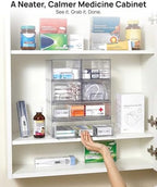 Vtopmart Clear Stackable Storage Drawers Set of 5, Plastic Organizer Bins - Image 5