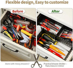 Adjustable Drawer Dividers, Cut-to-Fit DIY Organizers, Black 32 Pack - Image 3