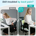 Seat Cushion for Office Chair, Ergonomic Cushion with Lumbar Support Pillow - Image 5