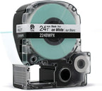 Epson LABELWORKS 224BWPX-5PK Label Tape - Black on White - 1" (24mm), 30ft - Image 5