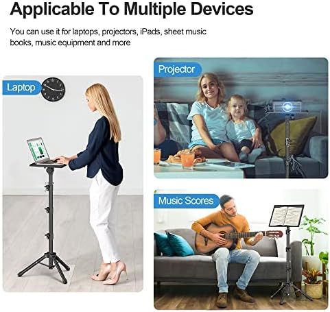 Facilife Projector Stand - Adjustable Height 22 to 63 Inches, Tripod for Laptop & Projector, Outdoor Movies - Image 5