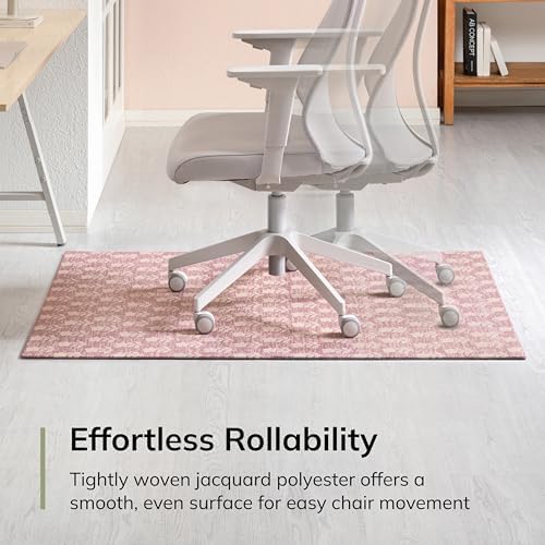 Anji Mountain 54" x 40" Rug'd Office Chair Mat for Carpet & Hardwood Floor - Image 5