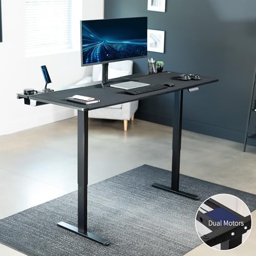 VIVO Black 71 x 30 in Standing Desk, DESK-KIT-E2B-P3B-71 - Image 4