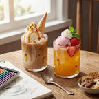 SiliFine 2 PCS Pencil Icon Juice Glasses - Image 4