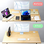 Adjustable Laptop Stand, 5 Slots, Aluminum Space-Saving, for Apple MacBook/Surface/Galaxy/Tablet/iPad/iPhone, Silver - Image 4