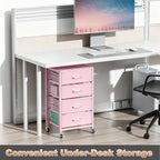 4-Drawers Metal Rolling Cart, Utility Storage Cart with Wheels - Image 4
