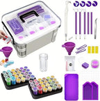 CXJINZE Diamond Painting Tools Accessories Storage Kit, Purple by CXJINZEArtsCrafts