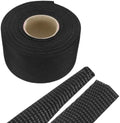 MECCANIXITY Braided Cable Sleeves Heat Shrinkable Fabric Sleeving, 2" 40ft Black 2:1 Ratio Heat Shrinkable Cord Protector for Harness Cable, Network Cable Protection, Cable Management by MECCANIXITY