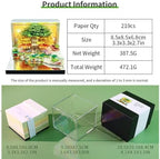 3D Calendar 2027,Creative 3D Memo Pad Time Piece Calendar 2027 Tear Away Paper Sculpture Flower Sea Tree Island Multi-Color DIY Art Note - Image 6