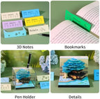 3D Calendar 2027, Desk Time Piece Calendar 2027,Tear-Away 3D Paper Art Notepad w LED Lights,Creative 3D Memo Artsy Pad Calendars, DIY Paper Carving Gift (Marriage Tree-B) - Image 6