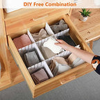 12Pcs Drawer Dividers, 16.93" x 2.76", Thick, Large Adjustable Drawer Organizer for Clothes, Kitchen, Bathroom, Dresser, Fridge, Bedroom, Office Storage, DIY Storage Organizer Separator - Image 3
