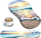HAOCOO Ergonomic Mouse Pad & Keyboard Wrist Rest Set, Beach by HAOCOO