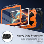 Scnioy Case for Samsung Galaxy Tab A11+ Plus / A9+ 11 Inch 2025/2023,Orange - Image 3