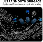 MEWOOCUE® Large Gaming Mouse Pad for Computer,Black Japanese Sea Wave Anime Mouse Mat,Long XXL Waterproof Keyboard Pads,Big Non-Slip Mouse Pads for Game Office Home（47.2 x 23.6 in） - Image 7