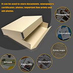 Golden State Art, Archival Drop Front Storage Box, Tan-11.75x15.25x3 Inch - Image 6