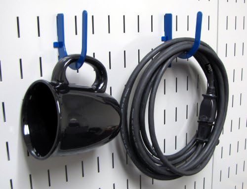 Wall Control KT-200-DLX Blue Slotted Metal Pegboard Hook Kit for Storage & Organization – Deluxe Assortment, 50 lbs Capacity, Made in USA - Image 6