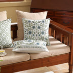 ISAENNE Designer Linen Throw Pillow Cover,Set of 2,20"x12"-Mosella D - Image 5